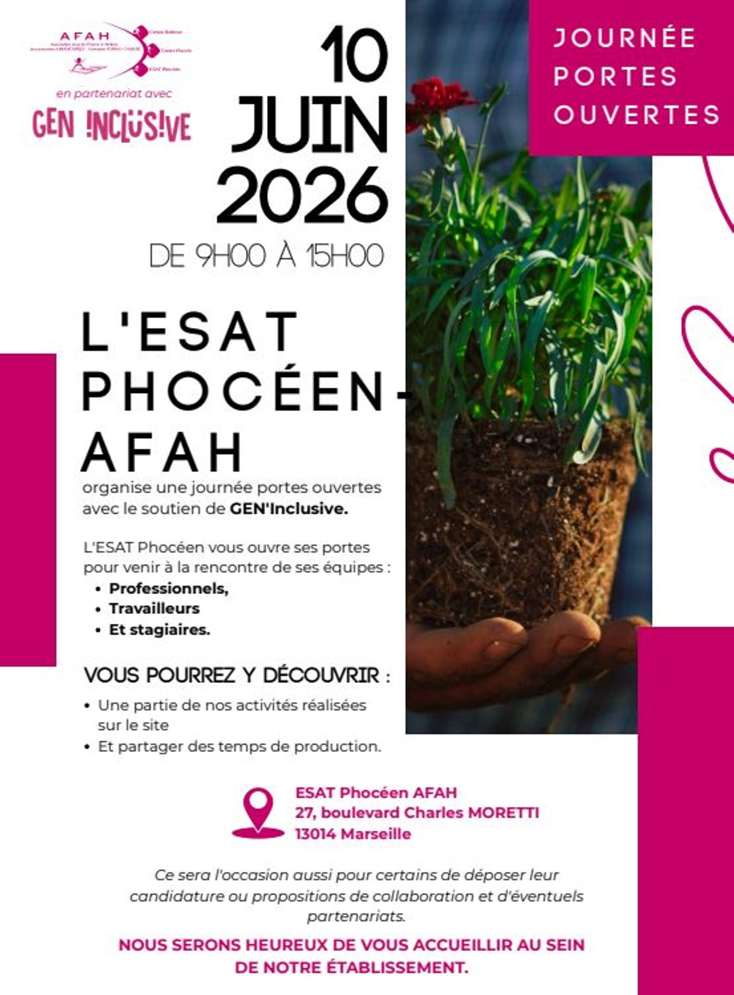 Journée portes ouvertes de l'ESAT PHOCÉEN